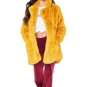 Yellow Fuzzy coat